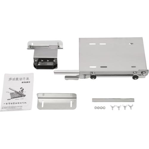 Manual Meat Slicer, Stainless Steel Frozen Meat Food Slicer Beef Mutton Household Vegetable Food Slicer Slicing Machine for Fish Chicken Restaurants and Home