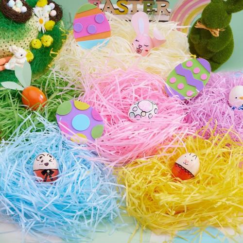 JOYIN 1 LB Easter Grass 6 Colors Recyclable Gift Wrap Crinkle Paper Shred for Basket Craft Boxes Bags Filler Stuffers, Easter Egg Hunt, Wedding Birthday Bridesmaid Engagement Party Favor Decor(16 OZ)