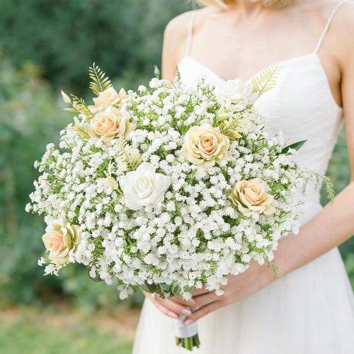 Babys Breath Artificial Flowers 10 PCS White Artificial Baby Breath Flowers