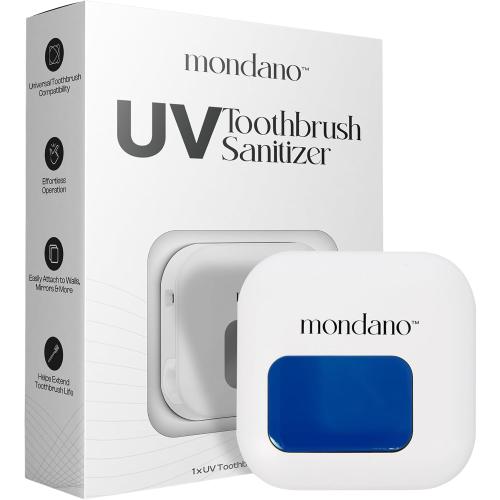 Mondano UV-C Toothbrush Sanitizer and Holder, Toothbrush Case - Manual/Electric Toothbrush Cover for Any Toothbrush Head - Rechargeable Toothbrush Travel Case, Tooth Brush Cover Cap for Home