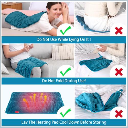 Comfytemp Weighted Heating Pad for Back & Period, FSA Eligible HSA, 12 x 24