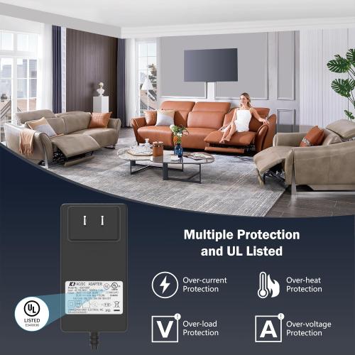 Power Recliner Power Supply, Model KDDY008F Kaidi AC/DC Adapter