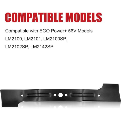 Lawn Mower High Lift Blade for EGO AB2101 3706059001 21 Inch 56V Models LM2101, LM2100, LM2102SP, LM2100SP, LM2142SP