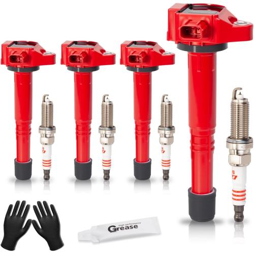 Set of 4 Upgraded Ignition Coil Pack | Iridium Spark Plugs