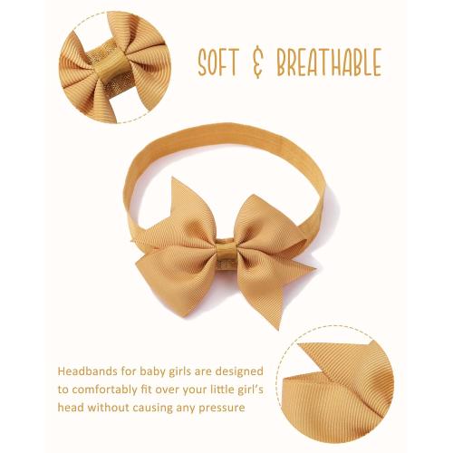 jollybows 40pcs Baby Girls Hair Bows Headbands Newborn Bows