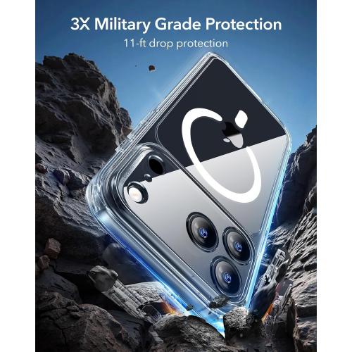 ESR for iPhone 17 Pro Max Case, Camera Control Cover, Compatible with MagSafe, Shockproof Military-Grade Protection, Magnetic Phone Case for iPhone 17 Pro Max, Classic Hybrid Case, Clear