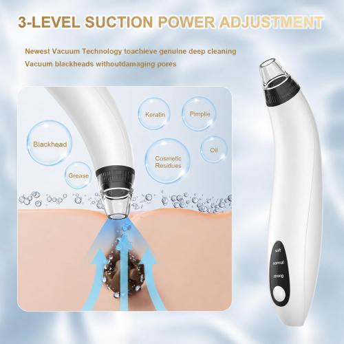 Blackhead Remover Tools,Electric Vacuum Facial Pore Cleaner Tool(White)
