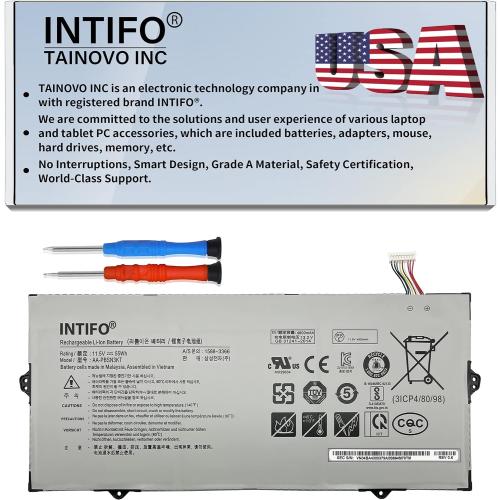 55Wh AA-PBSN3KT Laptop Battery Compatible with Samsung Notebook 7 NP730XBE-K01 NP730XBE-K02US NP730XBE-K04US NP730XBE-K05US NP930MBE-K01US NP930MBE-K03US [11.5V 4800mAh 3-Cell]