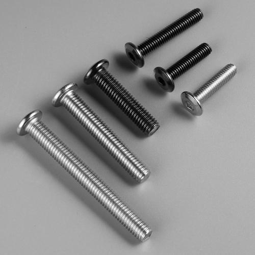1/4-20 Bolt, 30Pcs 1/4-20 x 1-1/4 Flat Head Hex Socket Cap Screws, 304 Stainless Steel 18-8 Furniture Bolts, Full Thread (with Hex Spanner)