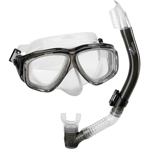 Speedo Unisex-Adult Swim Snorkel Dive Mask Anti-Fog with Nose Cover Adventure Series