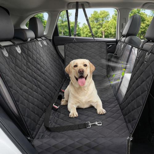 Dog Car Seat Cover, 600D Heavy Dute Durable Car Seat Cover for Dogs Pets, 100% Waterproof Scratch Proof Nonslip Dog Hammock for Cars, Seat Covers Protector with SeatBelt for Pet Sedan SUV Trucks