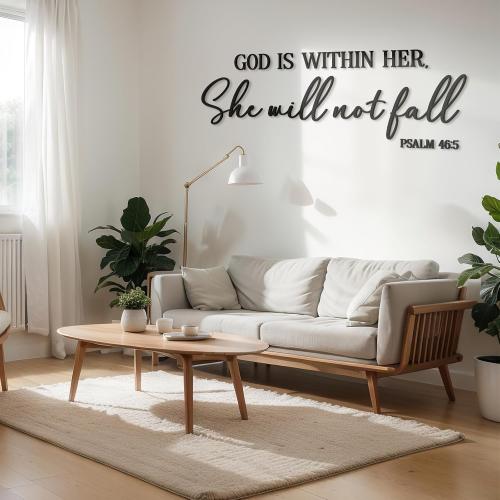 AceOrbit Bible Verse Wall Art 3D Wooden Letters Scripture Sign Her