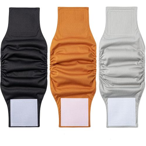 1 Pack 3 Reusable Dog Diapers Washable Male Belly Bands for Dogs, High Absorbing Male Dog Doggie Puppy Wraps