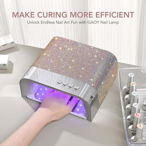 GAOY Professional UV Nail Lamp, Big Cavity Design for Long Nails, Diamond