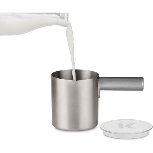 Keurig K-Café Milk Frother Cup Replacement Part or Extra,80 milliliters Hot and Cold Frothing, Compatible with Keurig K-Café Coffee Makers Only, Nickel