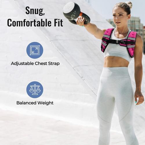 Zeerun Weighted Vest, 6/8/10/12/15/18/20/24/30LB for Men Women