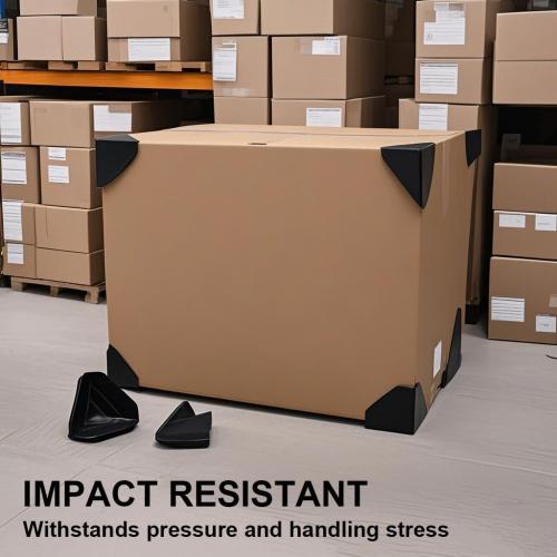 200 Pcs Shipping Box Corner Protectors, Plastic Heavy Duty Packaging Edge Protectors, Reinforcement Corner Guards for Boxes, Cartons and Panel Packaging, 2.36x2.36 x 2.36