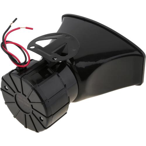 7 Tone Sound Loud Car Siren Vehicle Horn Hooter/Ambulance/Siren/Traffic Sound with Black Remote Controller 12V 100W (2PCS Remote Controller)