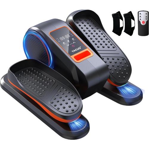 Yagud Under Desk Machine, Electric Elliptical Leg Exerciser for Senior, 13 Adjustable Speeds Quiet and Portable Seated Pedal Exerciser for Training with Remote Control