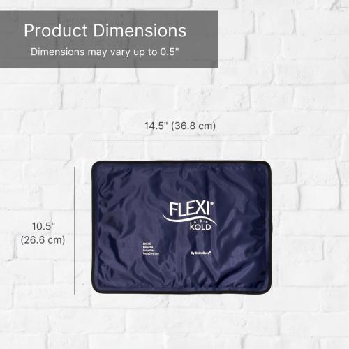 FlexiKold Gel Ice Packs (Standard Large: 10.5 x 14.5) for Injuries Reusable, Back Pain Relief, Knee Wrap, After Surgery, Ice Pack for Knee, Shoulder - 6300-COLD by NatraCure