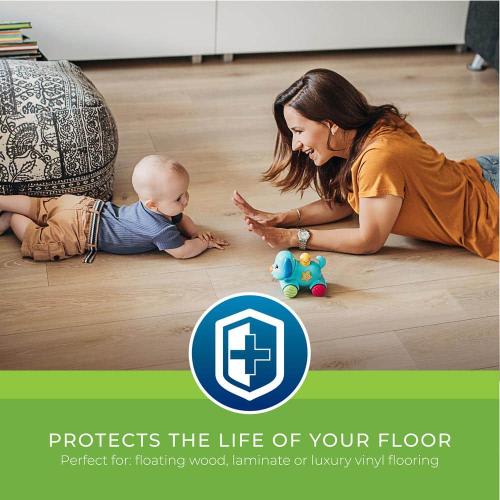 2 PACK MoistureBlock 100 sq. ft. Roll 30 x in. W x 40 x ft. L x 6 mm T Vapor Barrier Underlayment for Wood Laminate and Vinyl