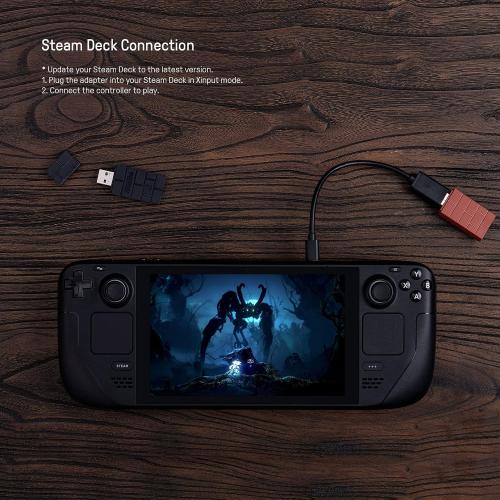 8BitDo Wireless USB Adapter 2 for Switch/Switch 2, Windows PC, Mac & Raspberry Pi, Compatible with Xbox Series X & S Controller, Xbox One Bluetooth Controller, Switch Pro and PS5 Controller (Black)