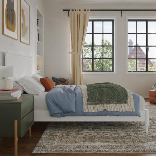FULL SIZE❗❗ FOREST GREEN❗❗❗Solid Wood Low Profile Platform Bed in Forest Green