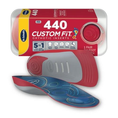 Dr. Scholl’s® Custom Fit® Foot Orthotics 3/4 Length Inserts, CF 440, Immediate All-Day Pain Relief