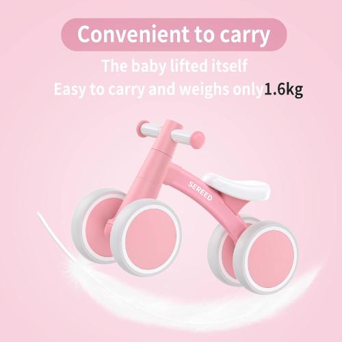 SEREED Baby Balance Bike for 1 Year Old Boy Girl, First Birthday Gift Toy