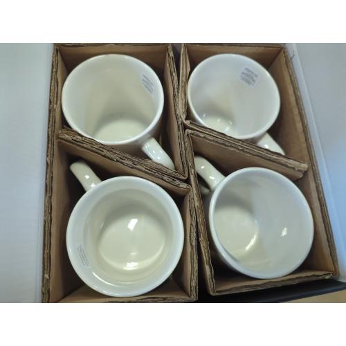 Oneida 24 Seven White 4-pc. Porcelain Mug Set