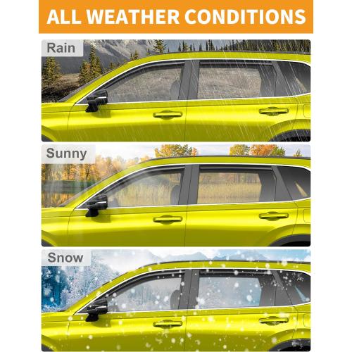 4 Pcs Deejecsun in-Channel Window Rain Guards Fit for Jeep Grand Cherokee 2-Row 2022-2025 (Not for L,Not for 3-Row) Extra Durable Window Deflectors Vent Visors Shades Visors Rain Guards -4 pcs
