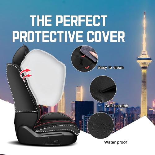 CTDS Car Seat Covers for Nissan Altima 2001-2026, Stylish Sport Seat Cover, Premium Nappa Leather Car Seat Cover. Automobile Seat Covers Sets.(Standard 2 Seats/Black)