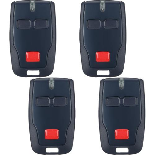 Kingdder 4 Pcs 2 Channel Remote Control Compatible with BFT Mitto B RCB02 R1, 433.92mhz Gate Opener Remote Control Transmitter for All Kinds of Doors, Easy to Program