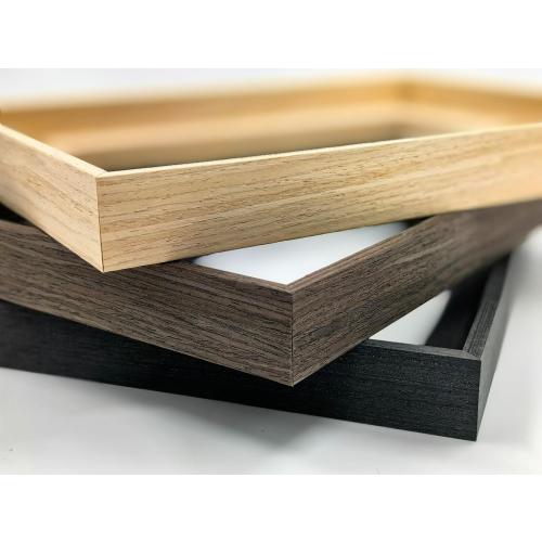Solid Wood Grain Pattern Floating Frame for 16x20 Artwork Canvas, 7/8 Deep & 1/8“ Space Around For Canvas Painting,Real Solid Wood Canvas Floator Frame 1-Pack