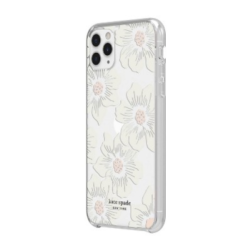 Kate Spade New York Apple iPhone 11 Pro Max/XS Max Hard Shell Case HollyHock Floral - Cream/Clear