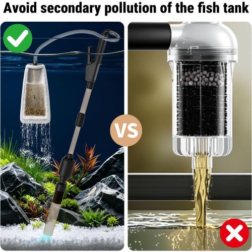 30-100 Gal Fish Tank Cleaner Vacuum Aquarium Vacuum Gravel Cleaner Electric