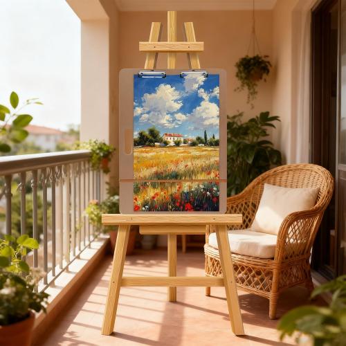 2pcs 18 x 24 Artist Sketch Tote Board, Lightweight Hardboard Drawing Board with Clips and Handle for Art, Sketching, Travel, Classroom,Studio or Field Use
