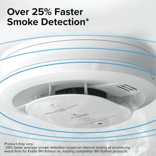 Kidde Smart Smoke & CO Detector with Ring, AA Battery, RGCUDR-RW