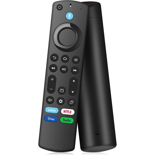 Replacement Firestick Remote Control Fit for Fire Smart TV Stick 4K MAX/4K (1st/2nd Gen), TV Stick 2nd Gen/3rd Gen/Lite/HD, TV Cube (1st/2nd/3rd Gen),Smart TV (3rd Gen)