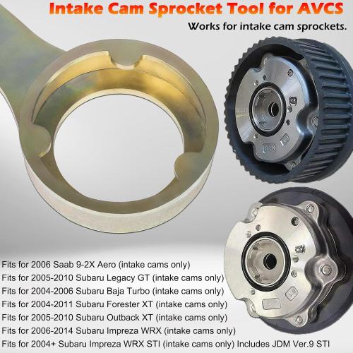 Bonbo Intake/Exhaust Cam Sprocket Install and Remove Wrench Tool for Subaru AVCS JDM & STD, Perfect Combination