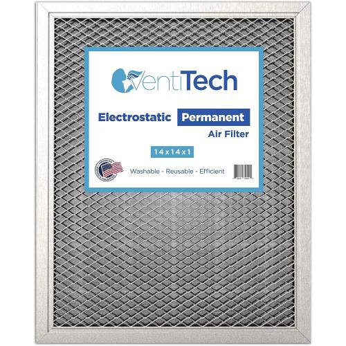 14x14x1 Washable Electrostatic Air Filter. Reusable HVAC & Furnace Air Filter