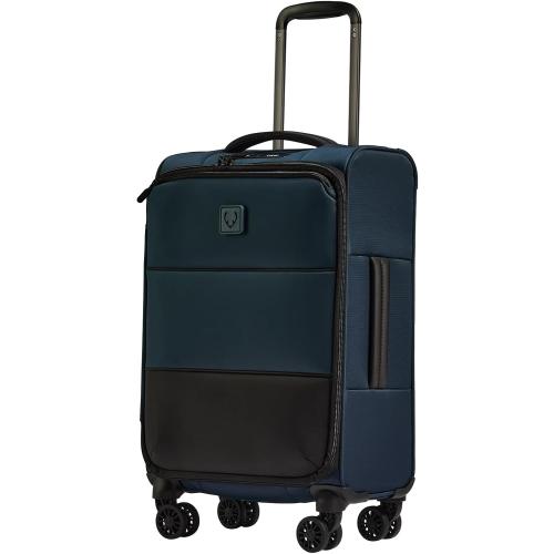 ANTLER Soft Stripe Carry-On Luggage, Indigo Blue, 21.7x13.8x9.1-11, 37-45L