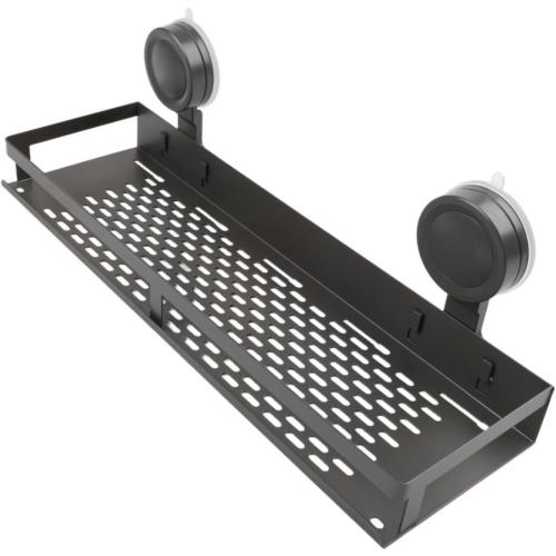 Aluminum Shower Shelf, with Towel Bar and Hooks(40cm)