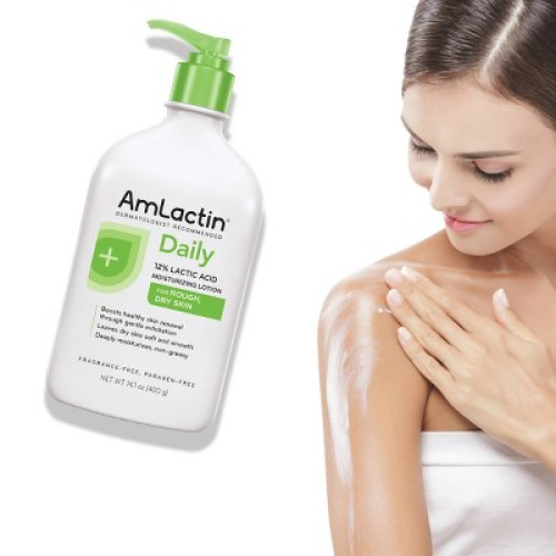 AmLactin Daily Moisturizing Body Lotion Bottle with Pump - 14.1oz