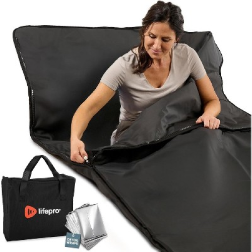 Lifepro RejuvaWrap Infrared Sauna Blanket - Portable Far Infrared Sauna for Detox, Relaxation, Muscle Recovery & Adjustable Heat