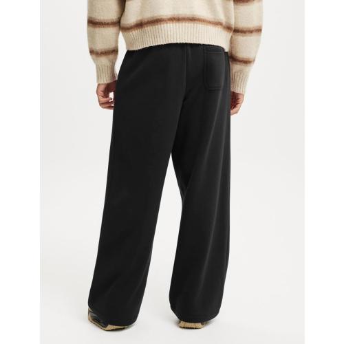HeSaYep Men's Fleece Baggy Sweatpants Wide Leg Lounge Sweat Pants with Pockets