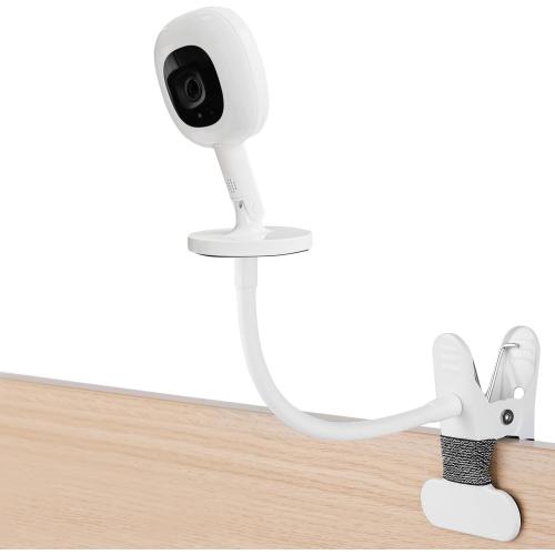 iTODOS Baby Monitor Mount Compatible with Nanit Pro Smart Baby Monitor & Flex Stand Baby Monitor, 8inches Flexible Arm Monitor Mount,Attach Your Baby Cam Wherever You Like-1pack (baby monitor not included)