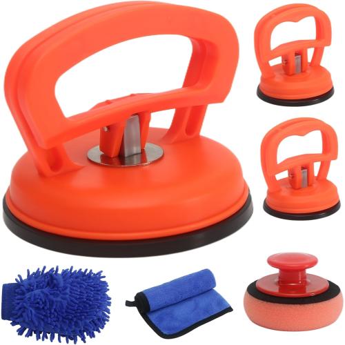 Dent Remover Tool for Car, Car Body Repair Dent Removal Tools, Orange Suction Cup Dent Puller, Hail Damage Repair Kit Dent Puller Tool