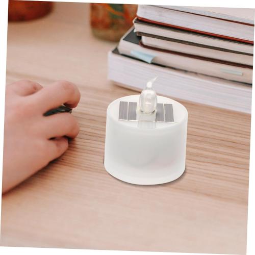 Solar Tea Lights Outdoor Waterproof Led Candle Lamps Flickering Solar Candle Lights for Garden Yard Wedding Party Home Decor 4 Pack