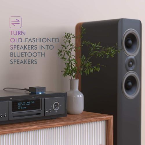 Esinkin Wireless Audio Receiver for Music Streaming Sound System Works with Smart Phones, Tablets and Car, Wireless Adapter for Speakers